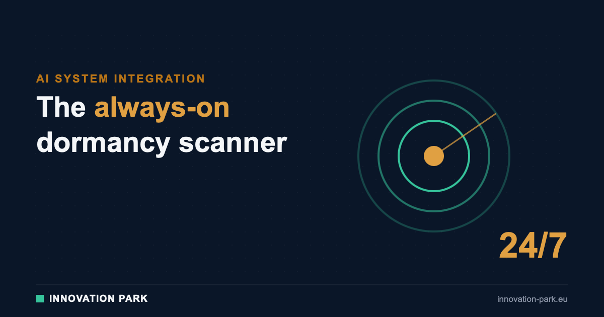 The always-on dormancy scanner — AI System Integration — Innovation Park