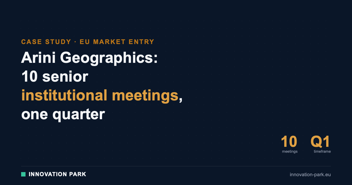 Arini Geographics case study — Innovation Park
