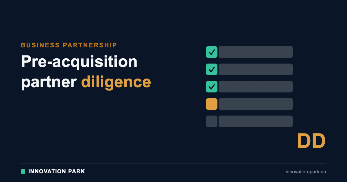 Pre-acquisition partner-revenue diligence — Innovation Park