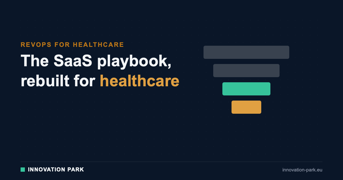 RevOps for healthcare: the SaaS playbook rebuilt — Innovation Park