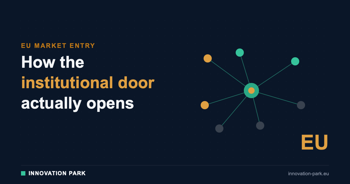 How the institutional door opens — VLAIO relationships — Innovation Park
